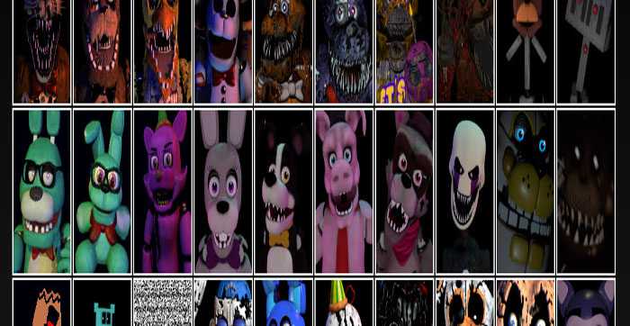 Five Nights at Candy's 2 Playable Animatronics REMASTERED by