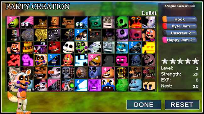 fnaf world free online full game