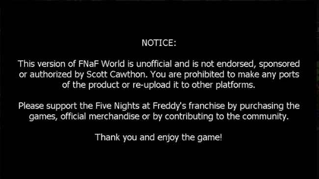 FNaF World Redacted Free Download - FNAF WORLD