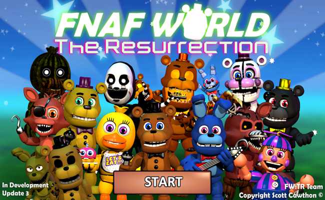 fnaf world update 3 chracters