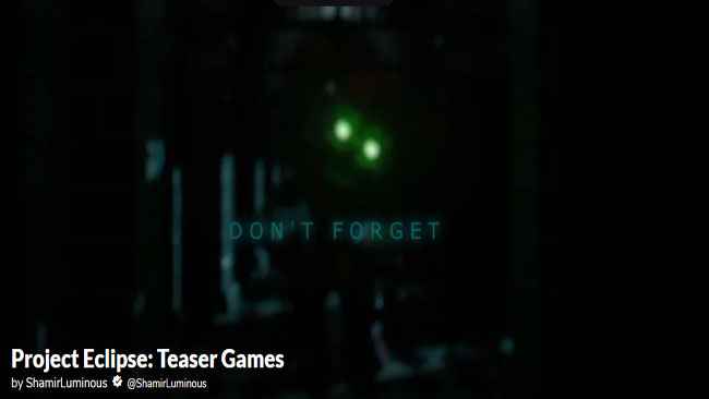 Project Eclipse: Teaser Games Free Download