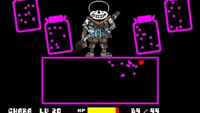 GU ink!sans fight phase2 Latter half [UNDERTALE fun game - TurboWarp